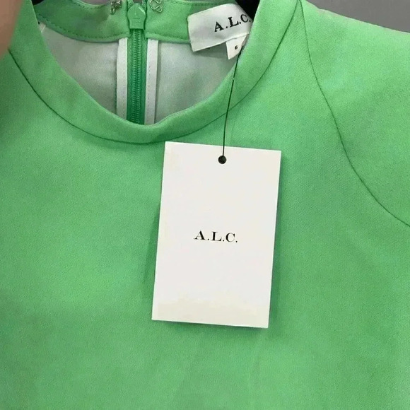 $495 A.L.C. Mini Dress Womens 6 Ruched Baddie Modern Y2k Coquette Retro Glam - Picture 10 of 11